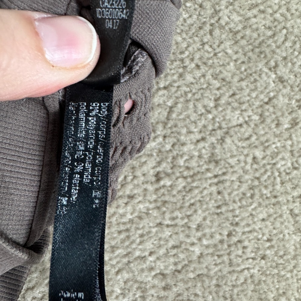 Victoria's Secret‎ Sports Bra Size Small Brown Seamless Strappy Back Gym Workout - Picture 9 of 11
